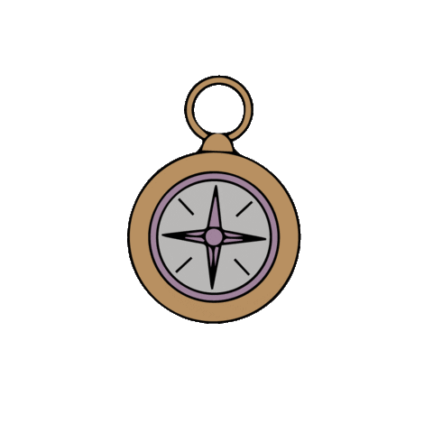Compass Sticker by Mujer In Time