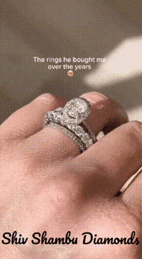ShivShambuDiamonds diamond ring engagement ring diamond ring GIF