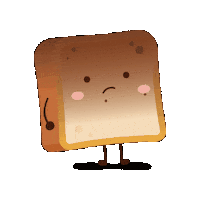 Tired Burnt Out Sticker by Golden Toast