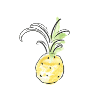 LeighElizabethStudio orange fruit lemon watermelon Sticker