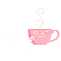 evoludermfrance coffee coffeetime evoluderm evoludermfrance Sticker