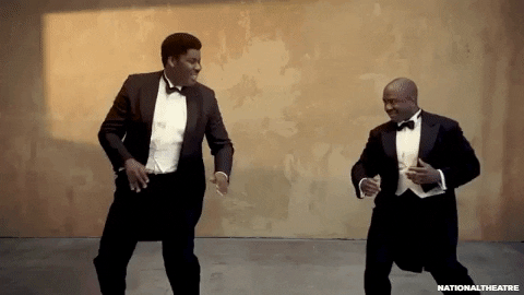 Friends Dancing GIF by National Theatre