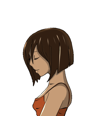 Girl Stare Sticker