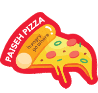 HungryGoWhereSG food pizza hungry yummy Sticker