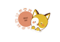 Great Day 狐狸 Sticker