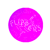 flippersworld pink money disco coin Sticker