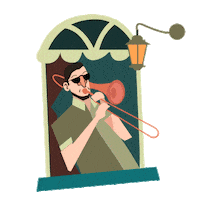 El Caballero Musician Sticker by Puerto Candelaria