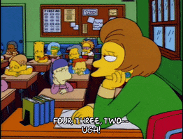 tired bart simpson GIF