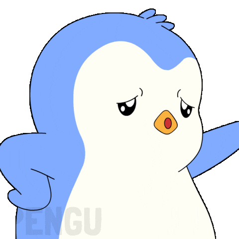 Tired Penguin Sticker by Pudgy Penguins