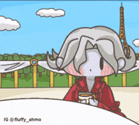 France Paris GIF by Fluffy the Thunder God 雷神阿毛