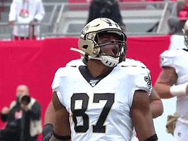 Yell Jared Cook GIF by New Orleans Saints