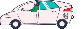 Car La Sticker by Ana Pérez López