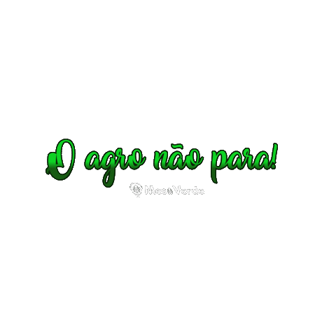 theutech oagronaopara o agro não para mesa verde mesaverde Sticker