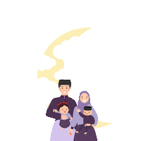 suzuranbabymalaysia moon raya baby girl selamat hari raya Sticker