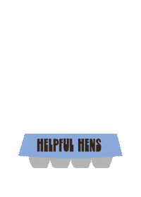 Scrambled Eggs Chicken Sticker by Helpful Hens