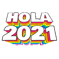 Happy New Year Hello Sticker by Omer Studios