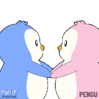 I Love You Hug Sticker by Pudgy Penguins