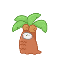 Plant Coconut Sticker by MICEBOX