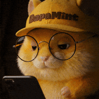 DopaMintLabs ai phone dope hamster GIF