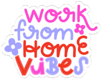 Working Work From Home Sticker