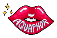 Aquaphor kiss beauty sparkle lips Sticker