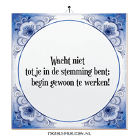 Humor Focus Sticker by Tegelspreuken.nl