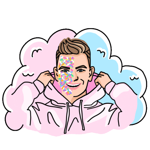 Swipe Up Cotton Candy Sticker by DR Style