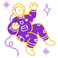 Astronaut Astro Sticker by AvalonLewis