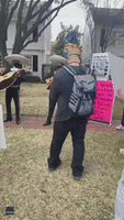 Mariachi Band Holds Protest Outside Senator Ted Cruz's Houston Home