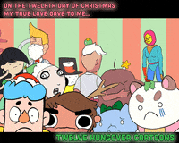 bee and puppycat christmas GIF by Cartoon Hangover