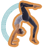 vitalbeat yoga asana backbend vitalbeat Sticker