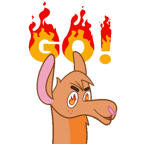 Saltocuantico giphyupload fire go vamos Sticker