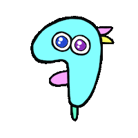 seikimatsujiken hungry pop colorful monster Sticker
