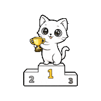 Cat Win Sticker