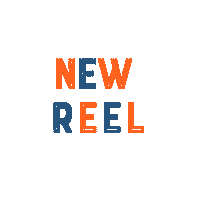 Orange Reel Sticker by Alanah