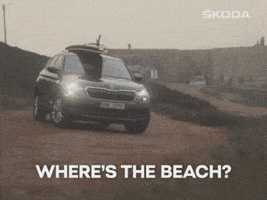 Beach Vacate GIF by Škoda Global