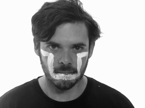 blink face paint GIF by Tara