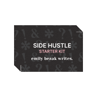 emilybezakwrites side hustle ebw emily bezak writes emily bezak Sticker