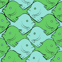 fish pattern GIF by Olalys