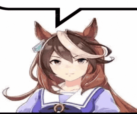 Speech Bubble Umamusume GIF