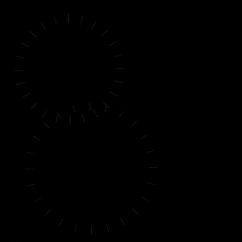 Text gif. Gold lined font reading, "Welcome to the Roaring 20's" is bordered by an elegant, luxurious but minimalist gold trim. Celebratory gold fireworks burst to make the image come alive.