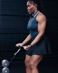 Flexing Lifting Weights GIF