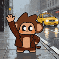 Waving Rush Hour GIF by Chimpers