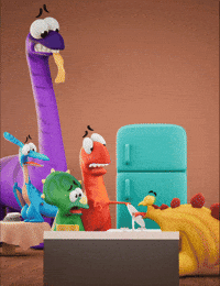 Shocked Good Vibes GIF by Claynosaurz