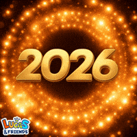 Happy New Year Celebration GIF by Lucas and Friends by RV AppStudios