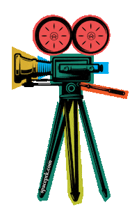 Spaceprk film camera shooting roll Sticker