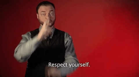 respect yourself sign language GIF by Sign with Robert