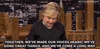 hillary clinton politics GIF by The Tonight Show Starring Jimmy Fallon