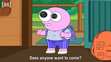 Want To Come Lets Go GIF by Adult Swim