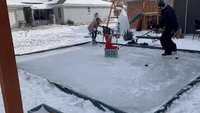 Texas Family Builds Outdoor Ice Rink During Record Winter Storm